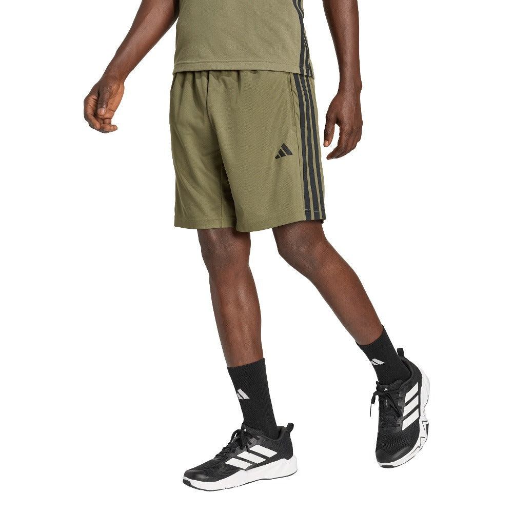 Workout Essentials Base 3-Stripes Pique Shorts 9-Inch