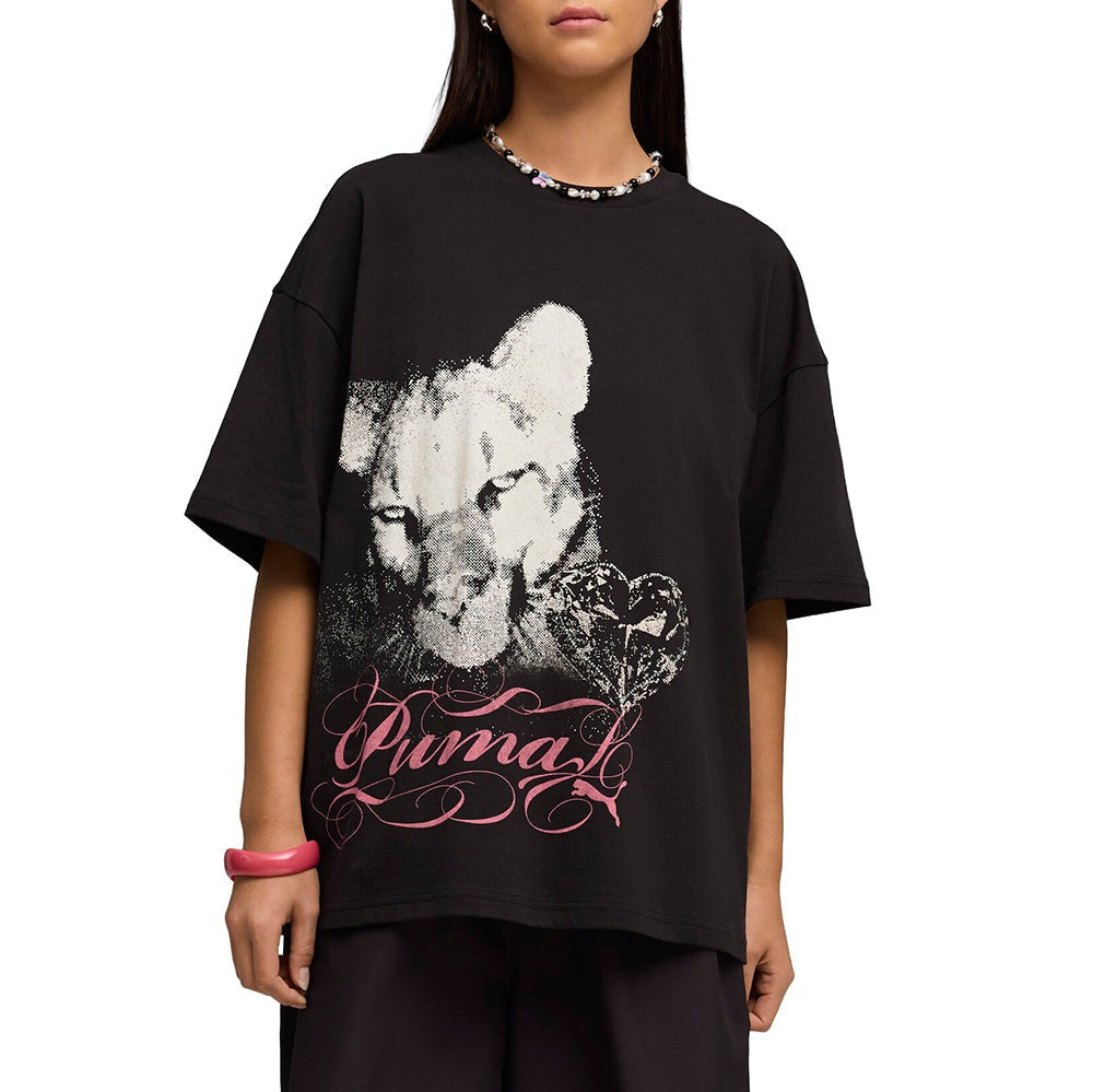 Street Glam Oversized Graphic T-Shirt