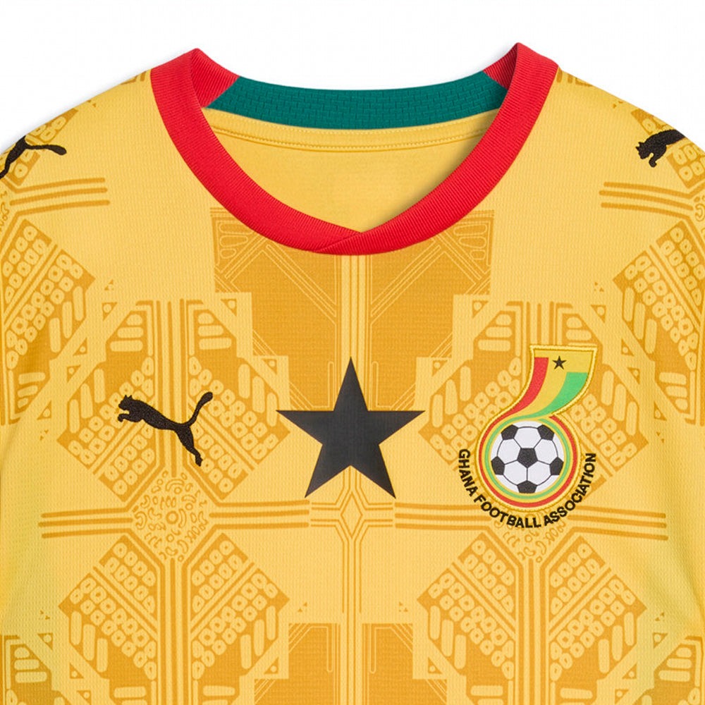 Ghana Crew Neck Short Sleeve Soccer Away Jersey Replica (Youth)