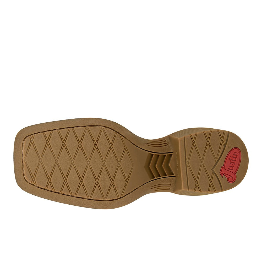 Stampede Della Square Toe Pull On Cowboy Boots