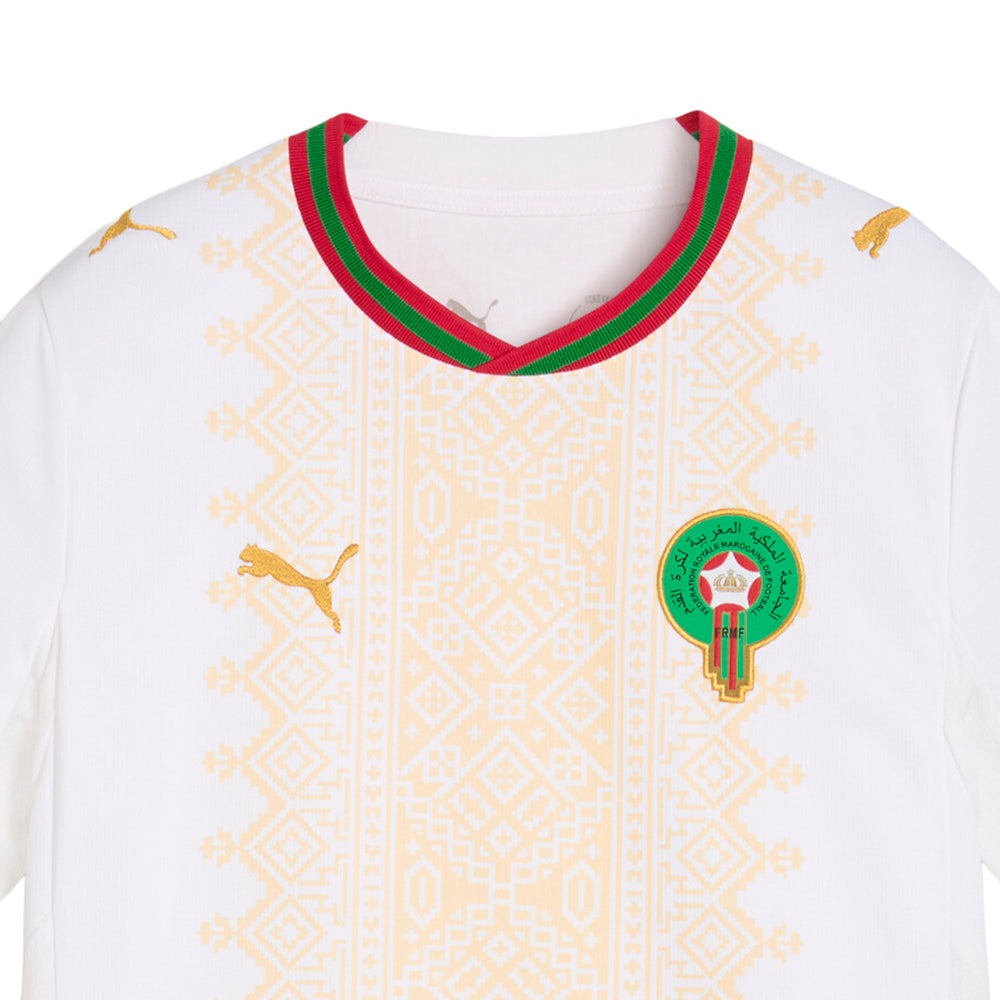 Morocco Away Crew Neck Short Sleeve Soccer Jersey (Youth)
