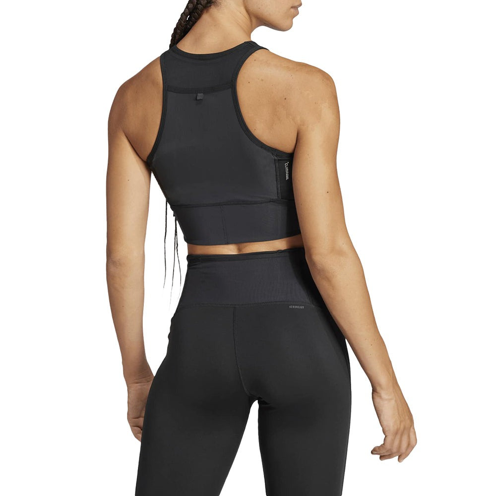 Adizero Running Gel Pocket Crop Long-Sleeve Top