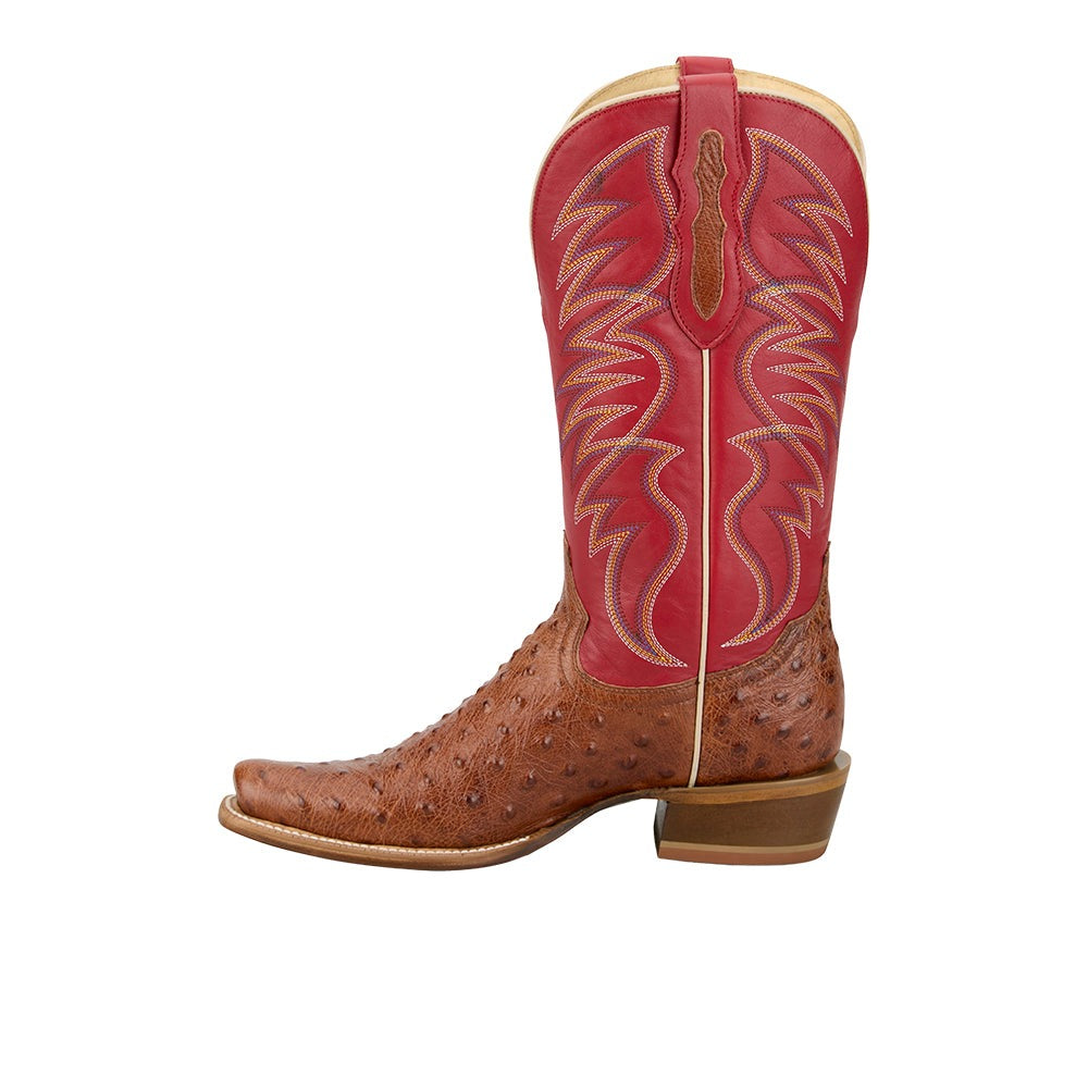 Ranchero Tyler Ostrich Square Toe Cowboy Boots