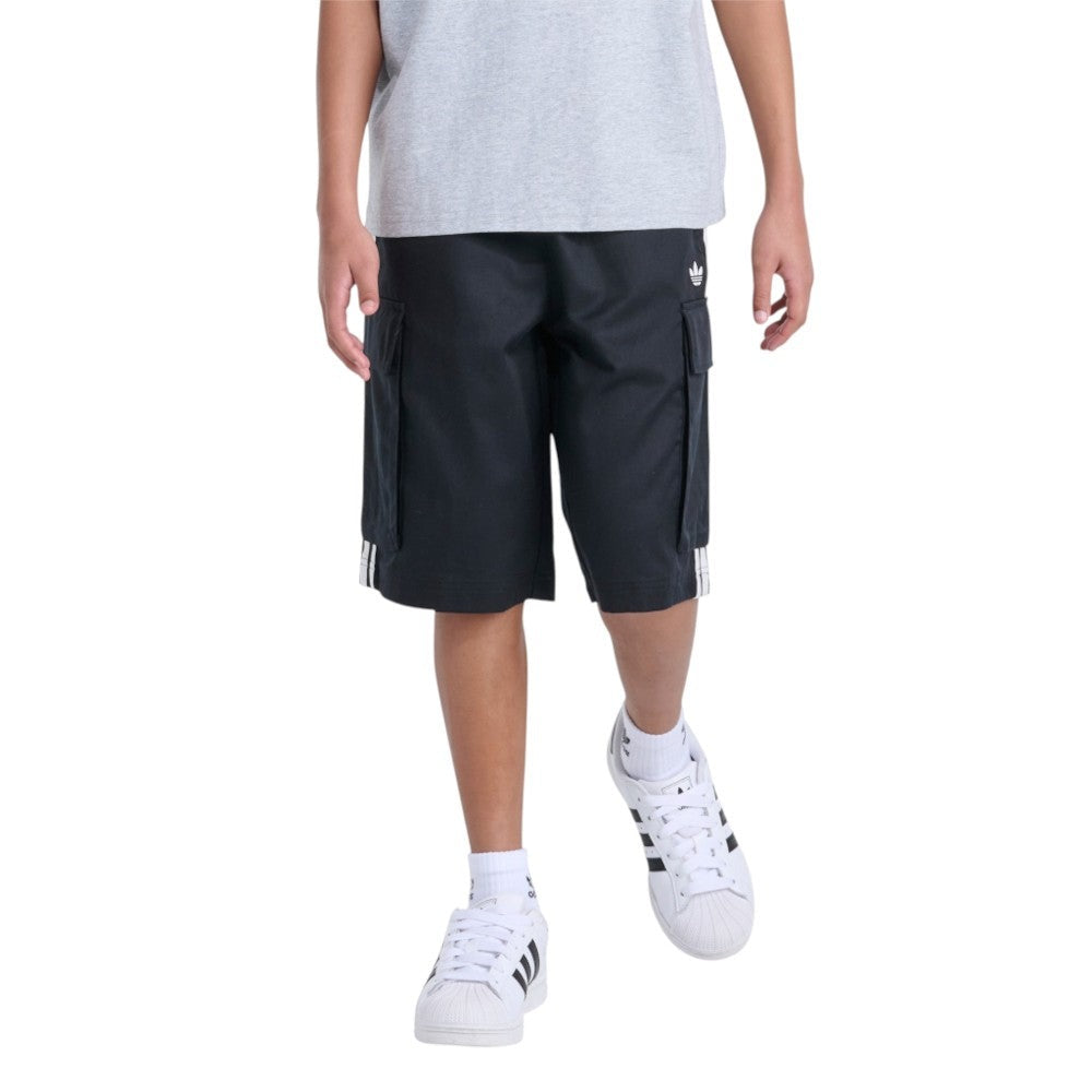 Originals Elastic Waistband 3-Stripe Cargo Jort