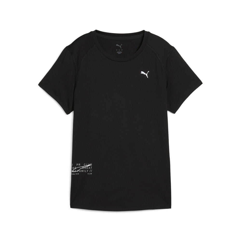 Run Logo Crew Neck Short Sleeve Athletic T-Shirt