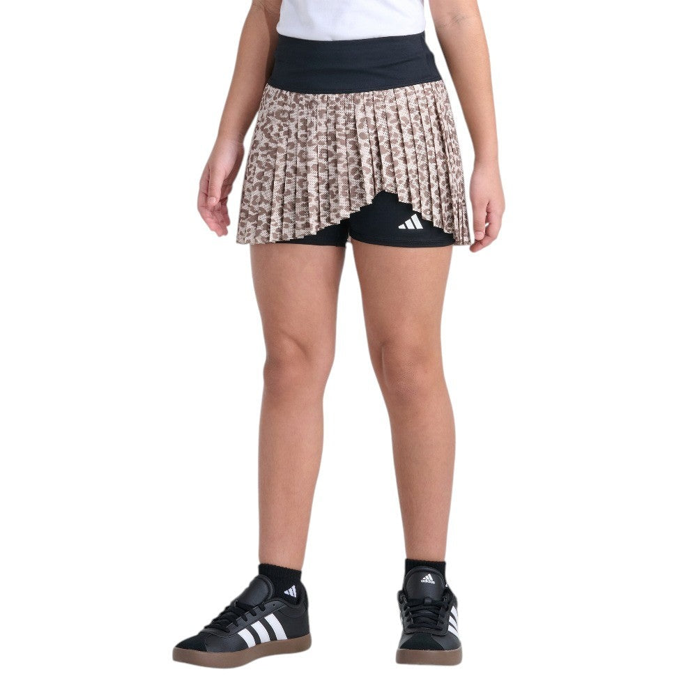 Aop Mesh Pleated Skort