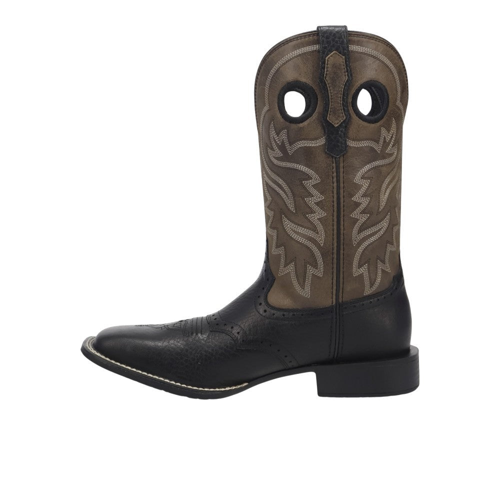 Burnham Square Toe Pull On Cowboy Boots