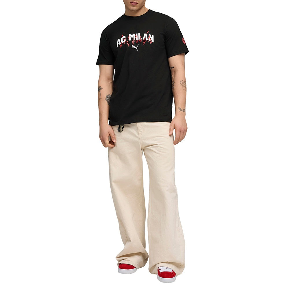 AC Milan ftblCulture Graphic Crew Neck Short Sleeve T-Shirt