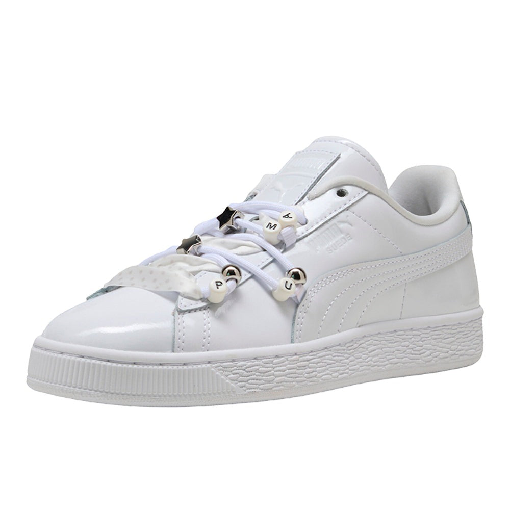 Suede Bloom Patent Sneakers