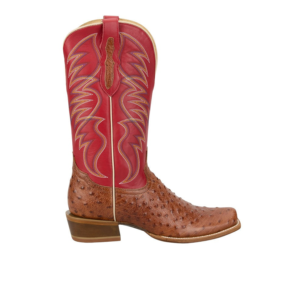 Ranchero Tyler Ostrich Square Toe Cowboy Boots