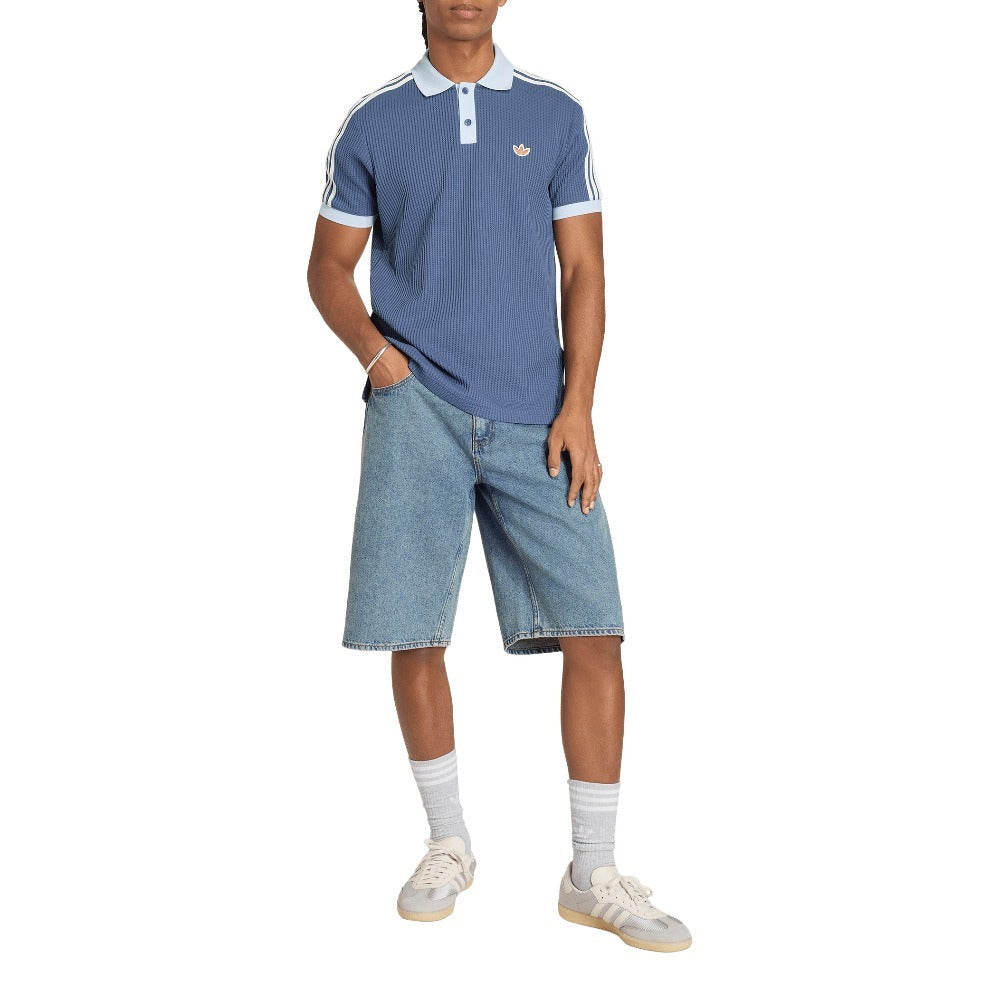 Waffle Knit Polo Shirt