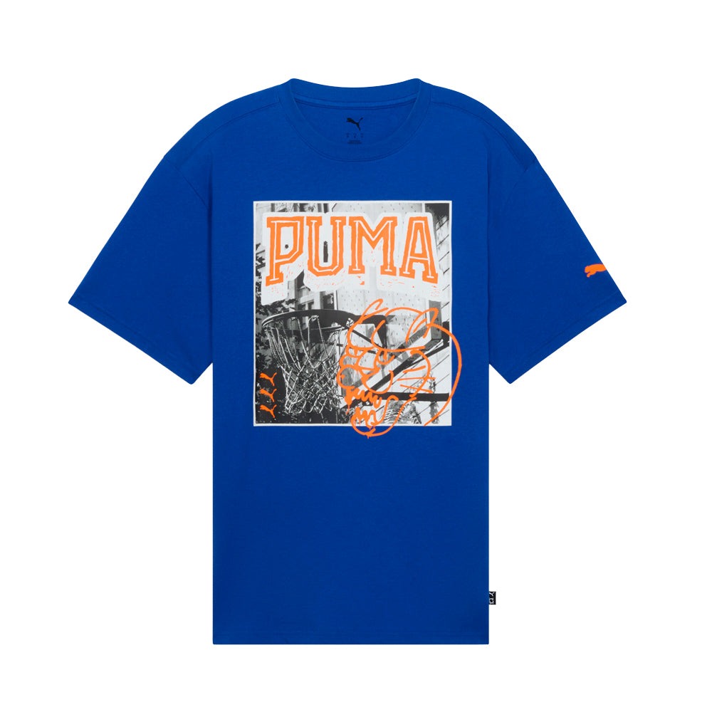 PUMA HOOPS X ENERGY Crew Neck Short Sleeve T-Shirt