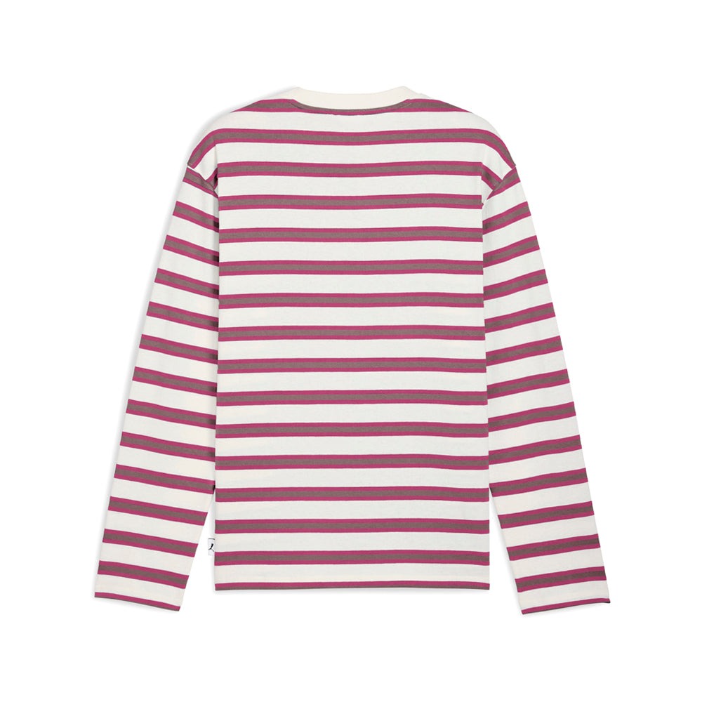 MMQ Striped Crew Neck Long Sleeve T-Shirt