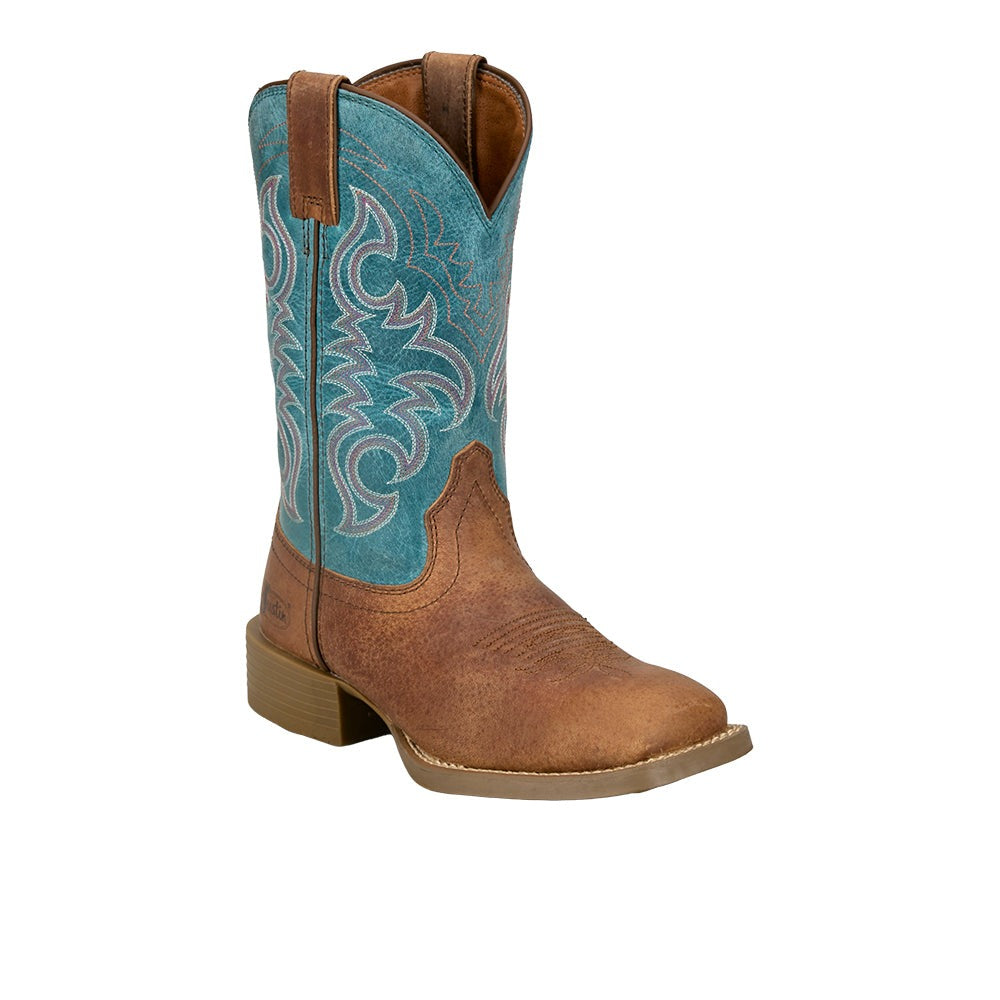 Stampede Della Square Toe Pull On Cowboy Boots