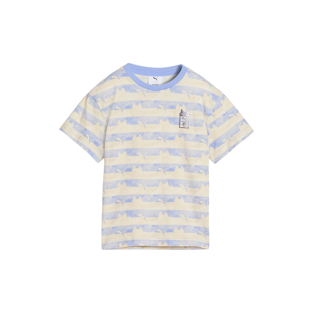 Gabby'S Dollhouse Striped Crew Neck Short Sleeve T-Shirt (Youth)