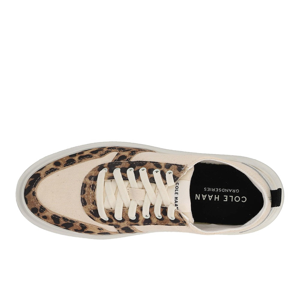 Grandpro Rally Canvas Court Leopard Slip On Sneakers