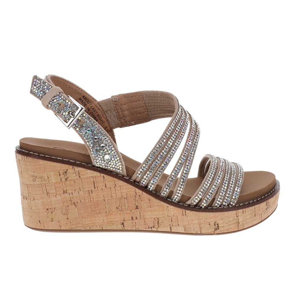 About Last Night Wedge Slingback Sandals