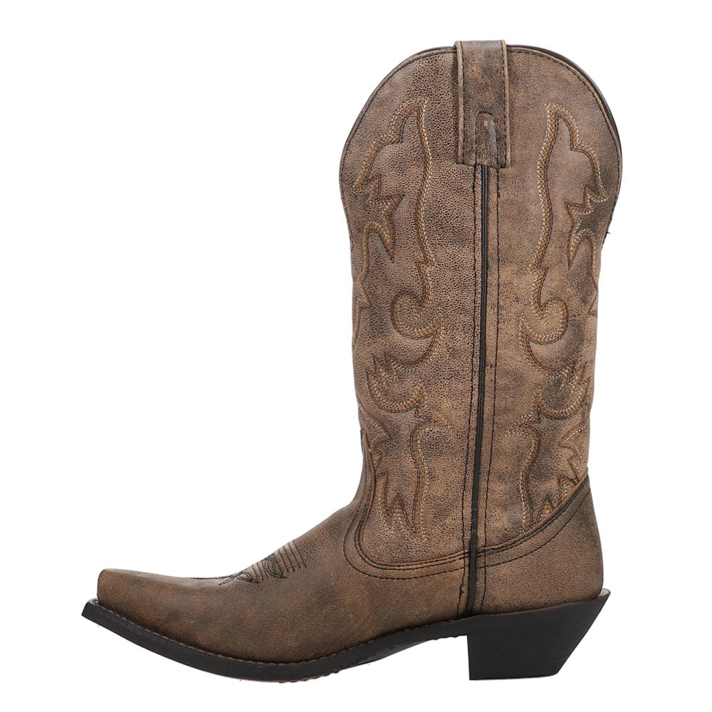 Access Embroidered Snip Toe Pull On Cowboy Boots
