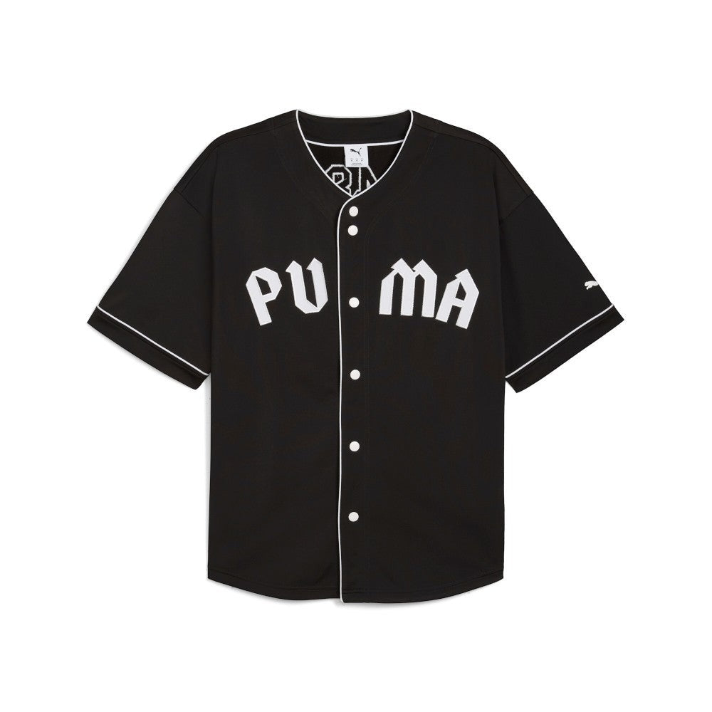 Oversized V-Neck Short Sleeve Baseball Jersey