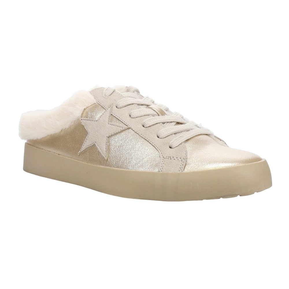 Pinah Metallic Mule Lace Up Sneakers