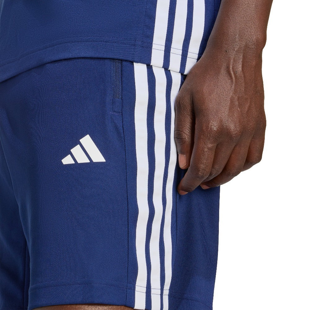 Workout Essentials Base 3-Stripes Pique Short 9-Inch