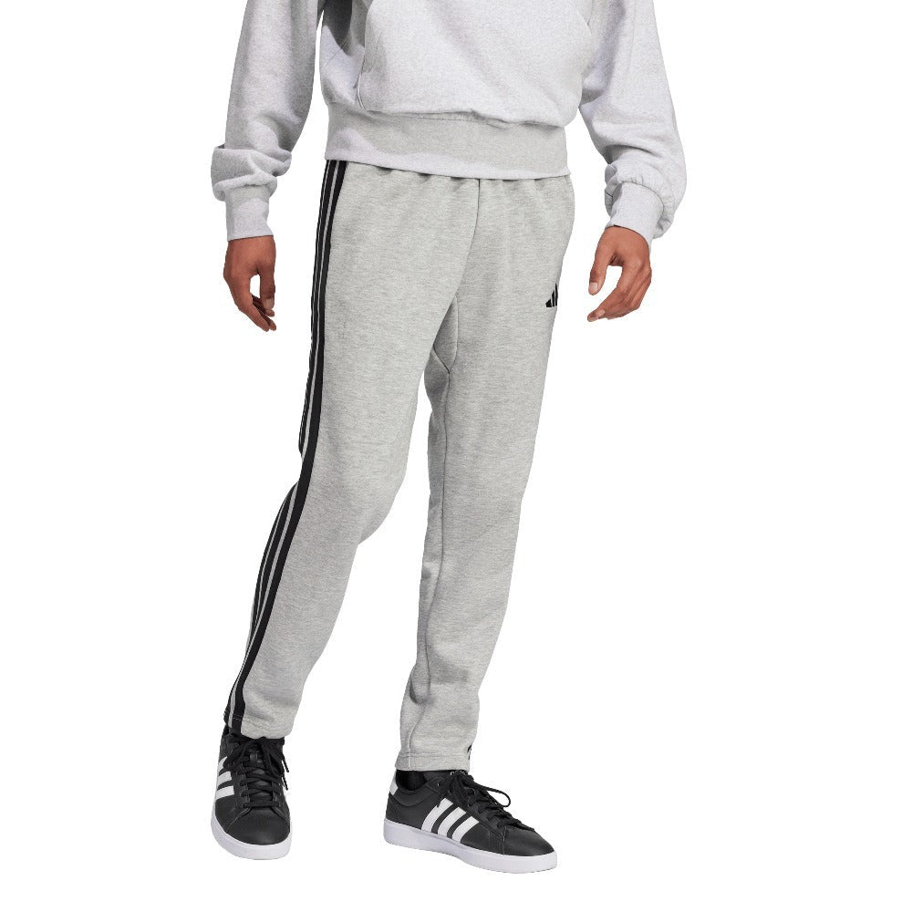 Essentials 3-Stripes Open Hem Fleece Joggers