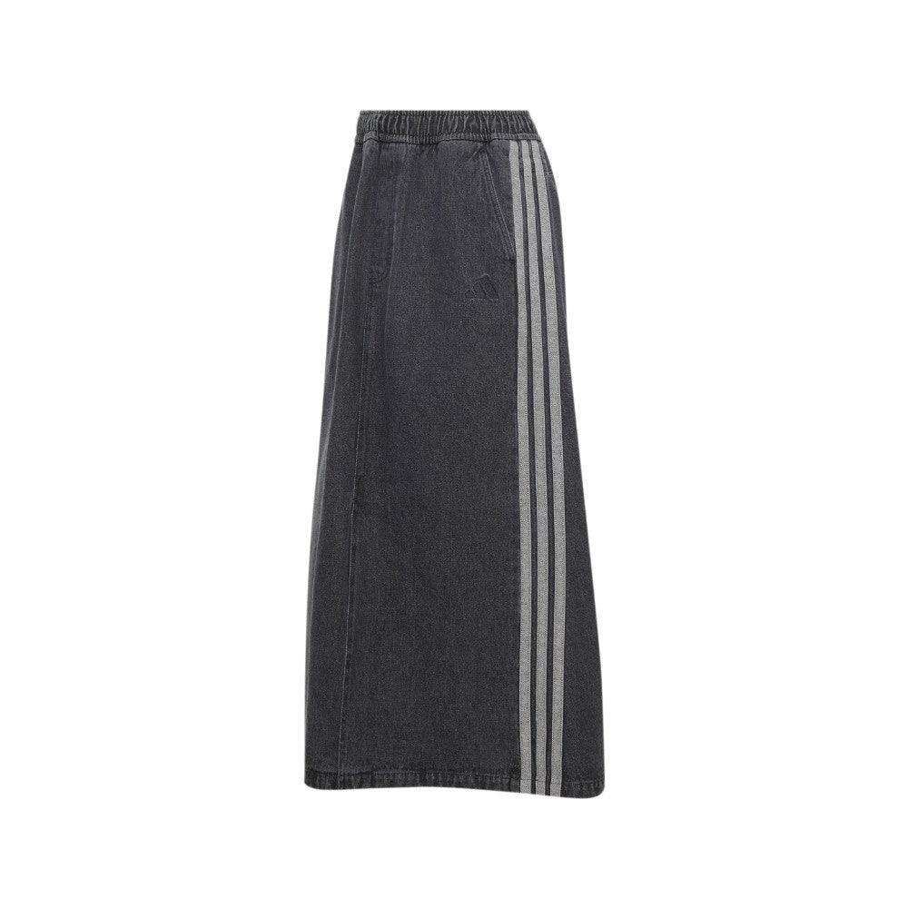 Stadium Washed Denim Loose Fit Skirt