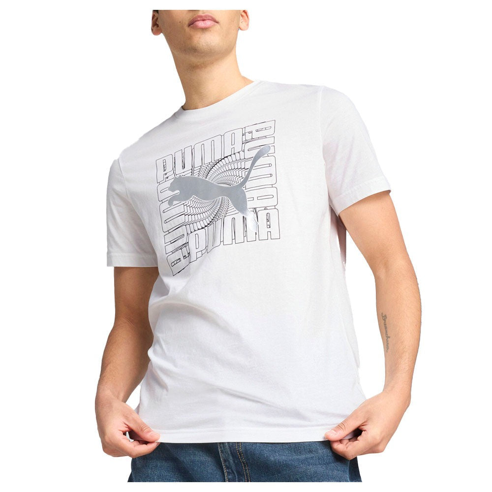 Graphics Foil Crew Neck Short Sleeve T-Shirt