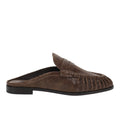 Betzy Embossed Suede Mule Flats