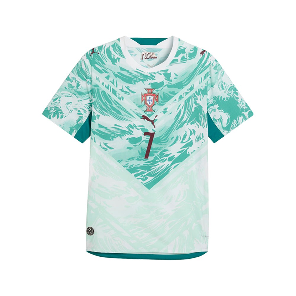 Portugal Away Authentic Crew Neck Short Sleeve Soccer Jersey