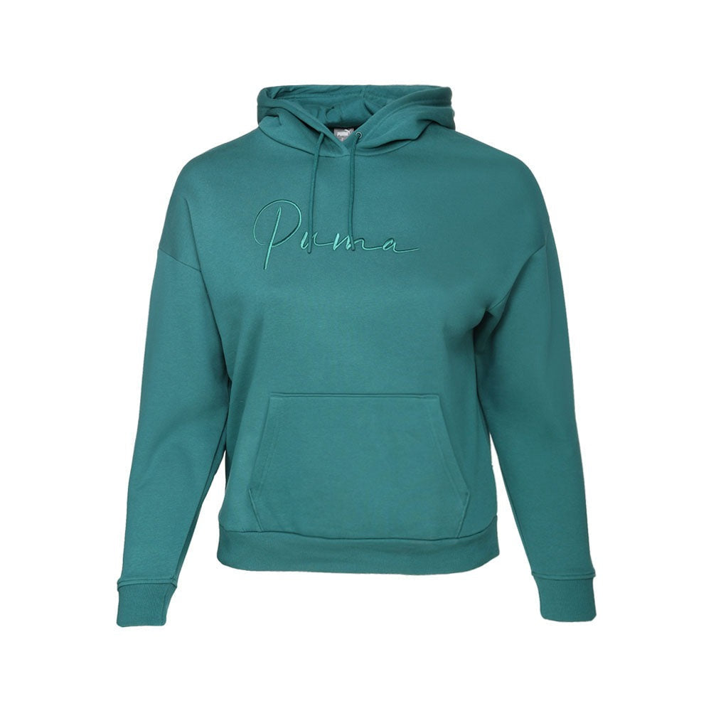 Tonal Script Pullover Hoodie
