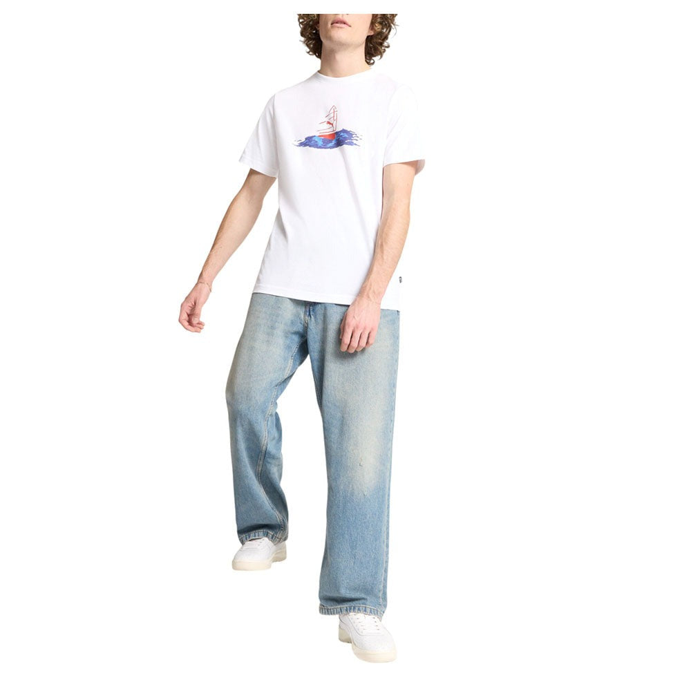 NYC Boat Racing Graphic Crew Neck Short Sleeve T-Shirt