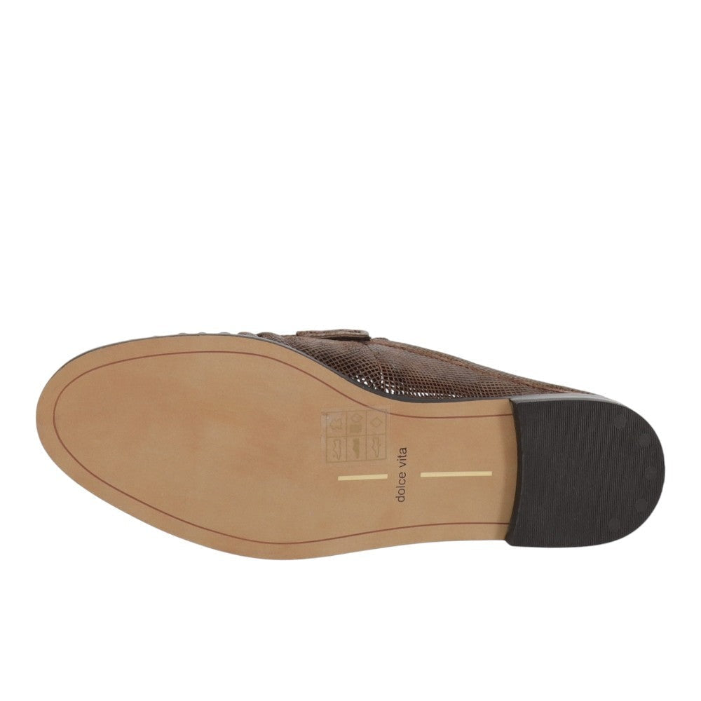 Betzy Embossed Suede Mule Flats