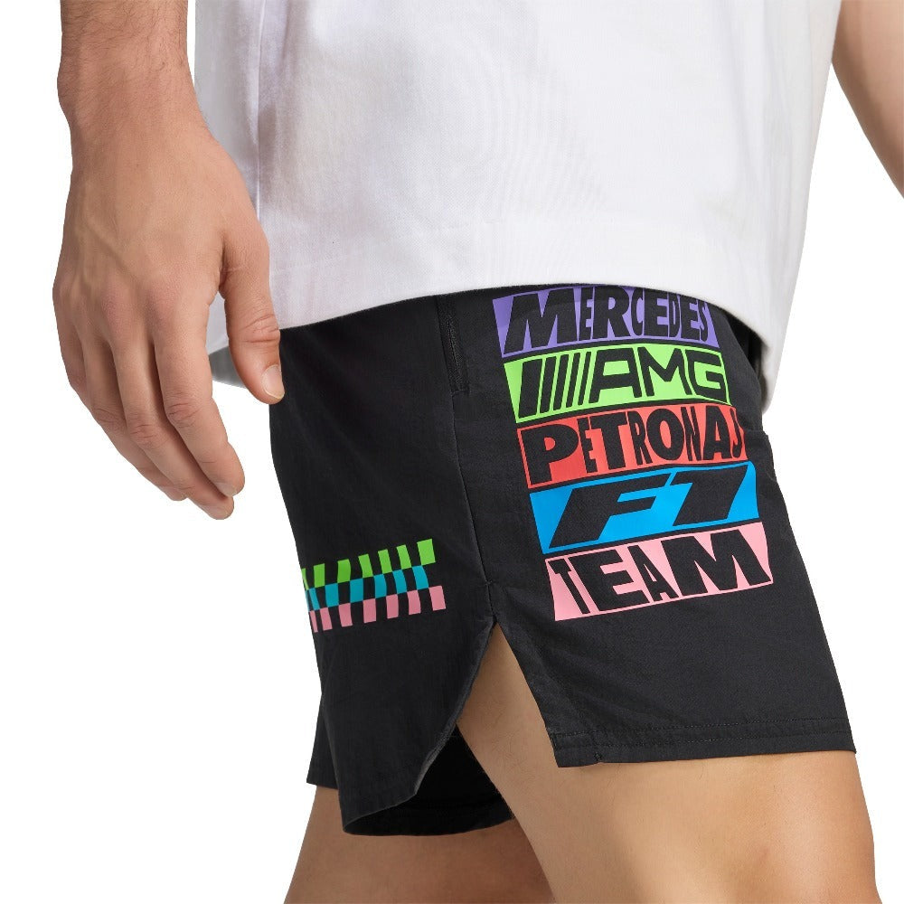 Mercedes-AMG Petronas F1 Team Lights On Woven Shorts