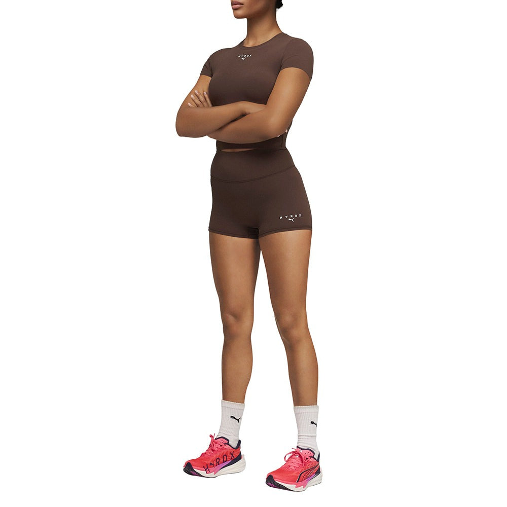 PUMA x HYROX Shapeluxe Crew Neck Short Sleeve Crop T-Shirt