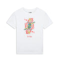 Las Vegas Queen Of Hearts Card Graphic Crew Neck Short Sleeve T-Shirt