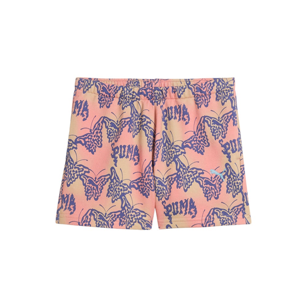 Butterfly Vibe All Over Print High Waist Shorts (Youth)