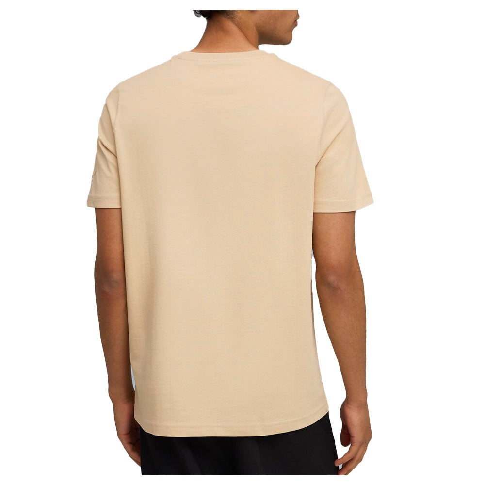 Wardrobe Essentials Suede Crew Neck Short Sleeve T-Shirt