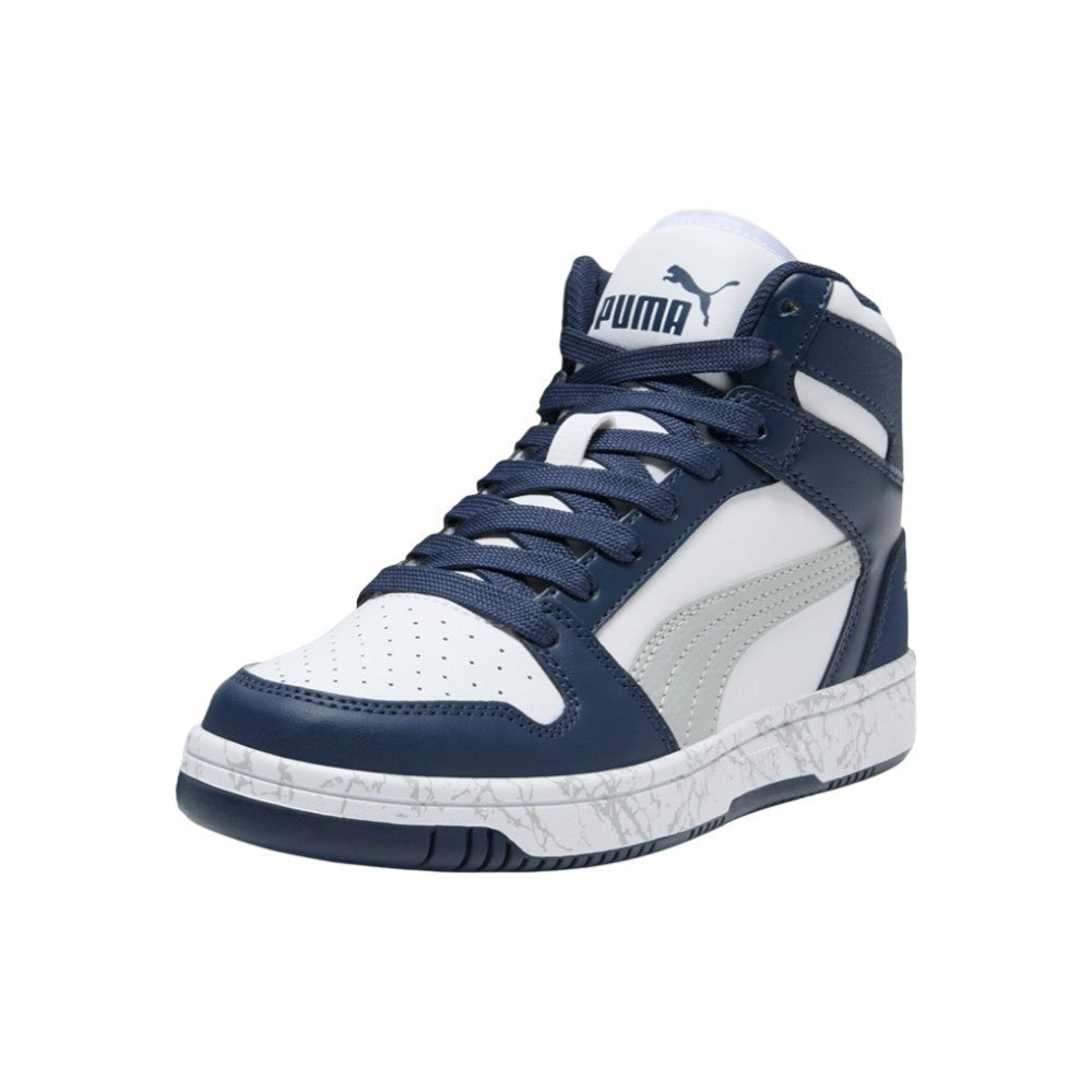 Rebound Layup Marble High Top Sneakers (Youth)