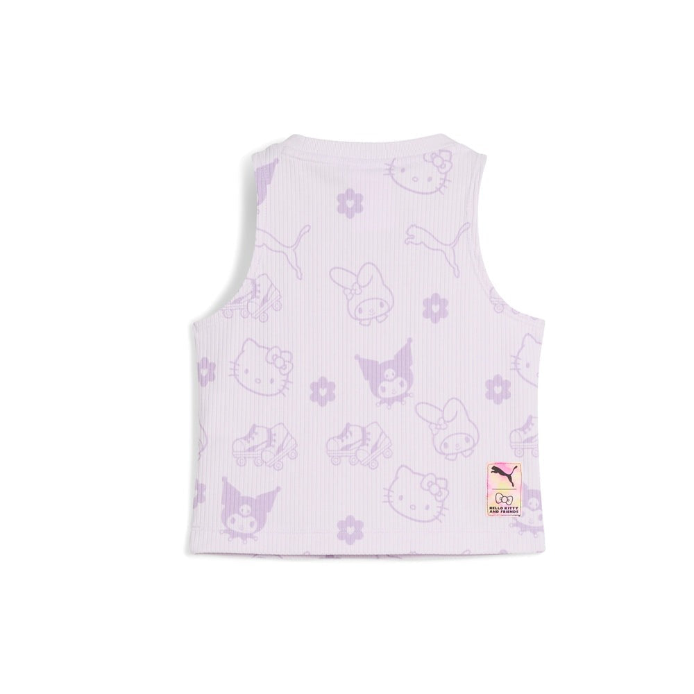PUMA X HELLO KITTY Ribbed Crew Neck Tank Top (Toddler)
