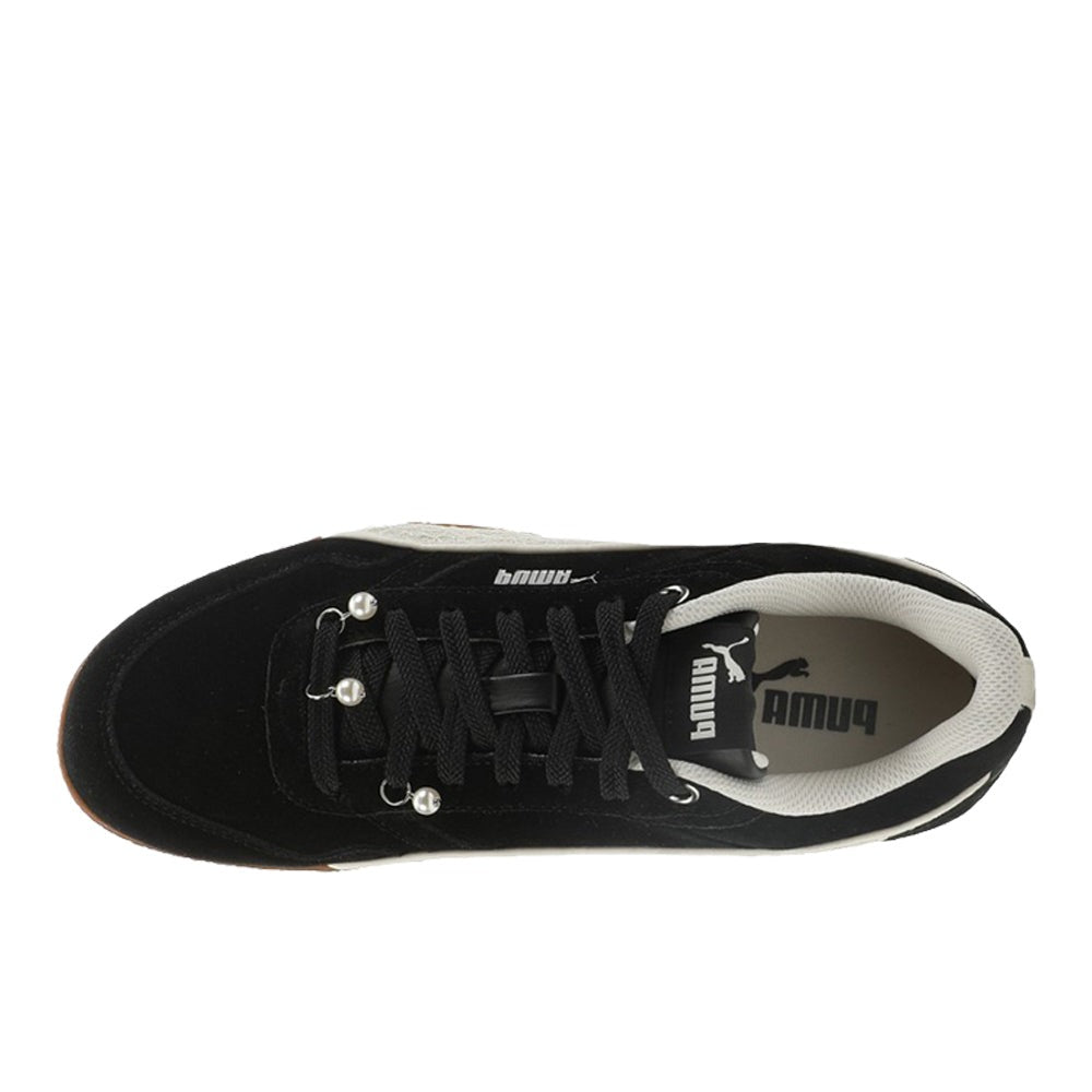 Bella Donna Pearls Lace Up Sneakers