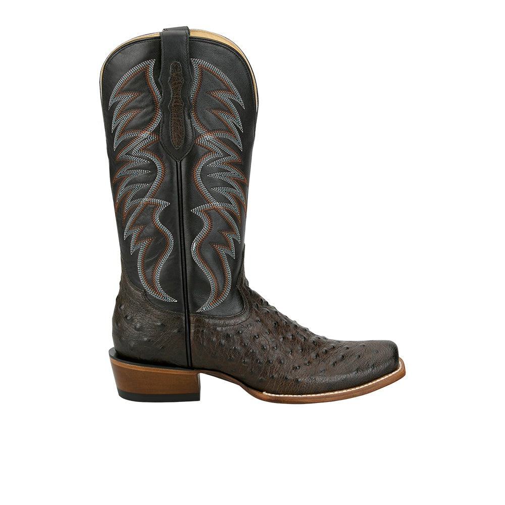 Ranchero Tyler Ostrich Square Toe Cowboy Boots