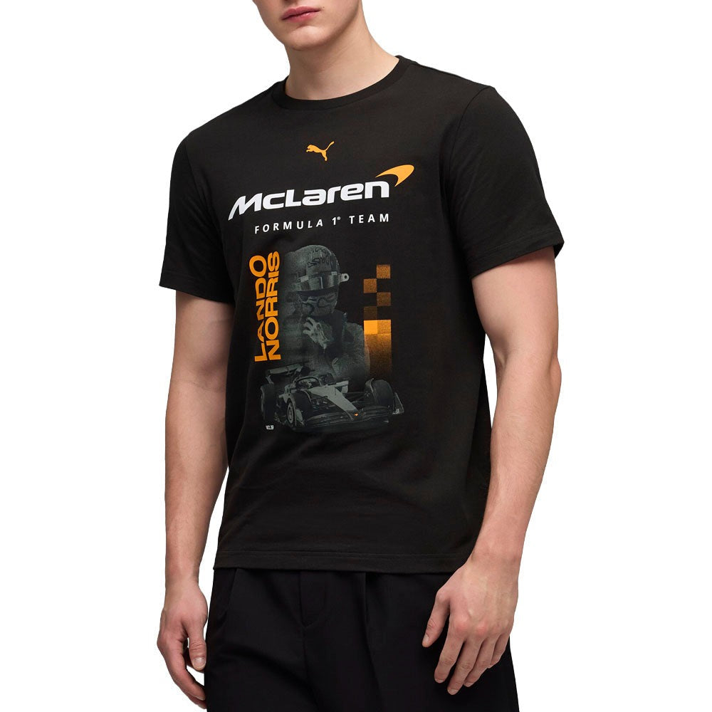 Mclaren Racing Driver Norris Graphic Crew Neck Short Sleeve T-Shirt