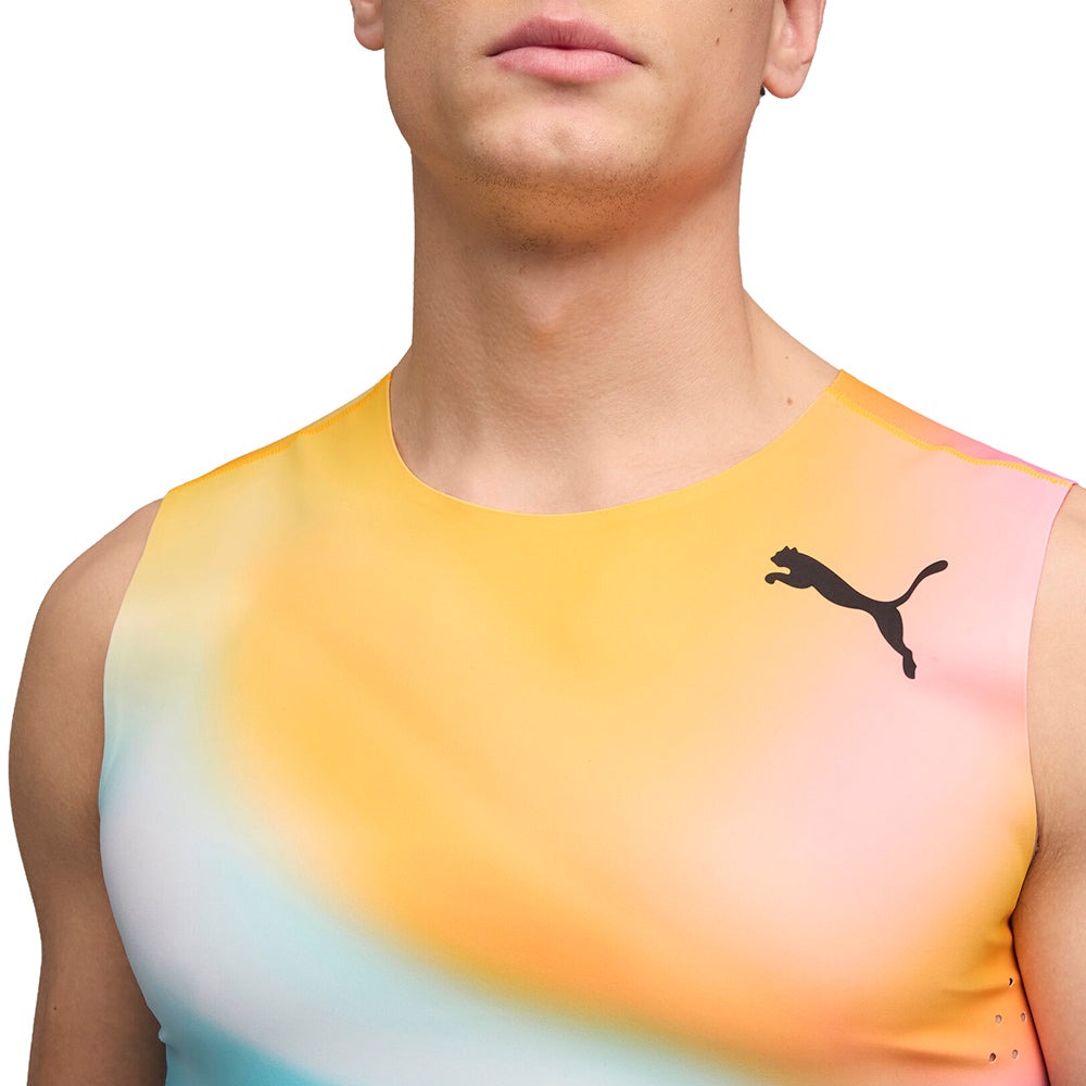 Race Day Track & Field Tight Crew Neck Athletic Tank Top