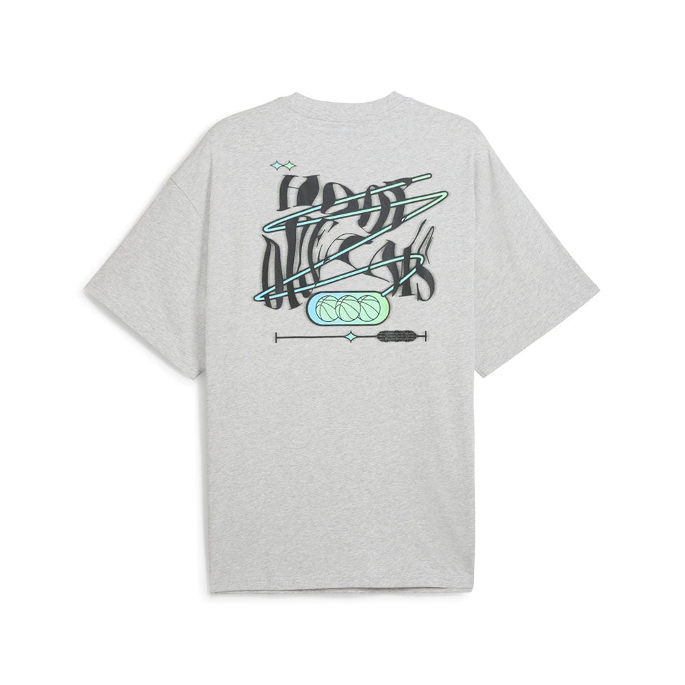 Hoop Dreamz Oversized Graphic Crew Neck Short Sleeve T-Shirt