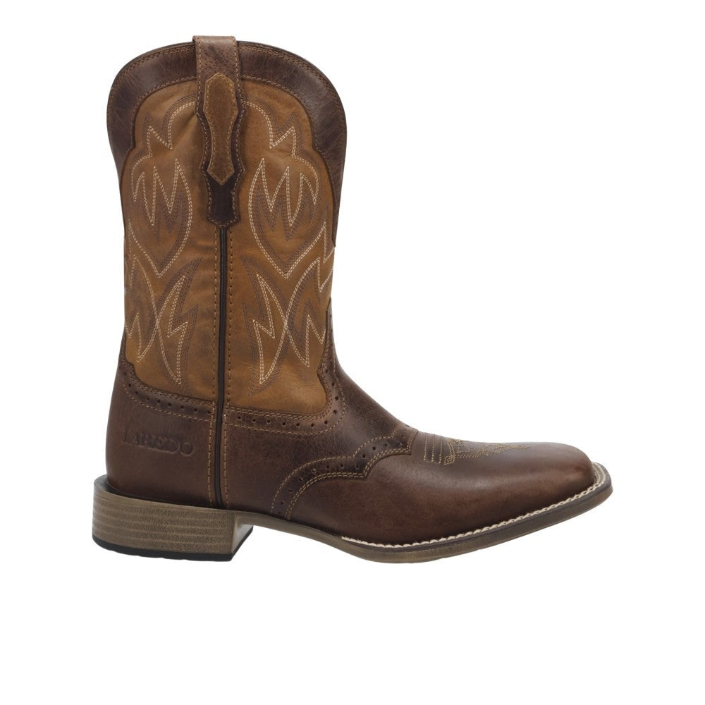 Stratford Square Toe Pull On Cowboy Boots
