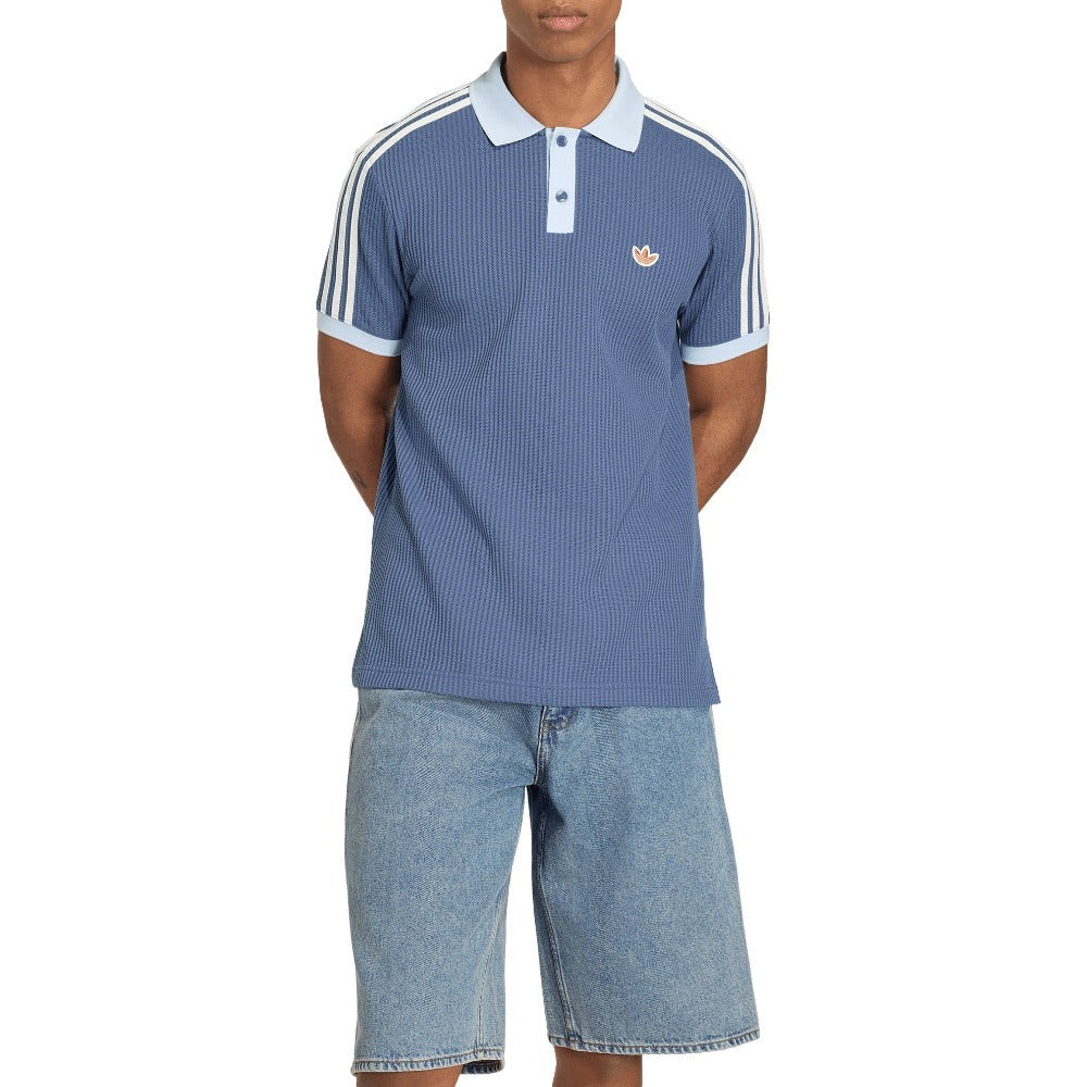 Waffle Knit Polo Shirt