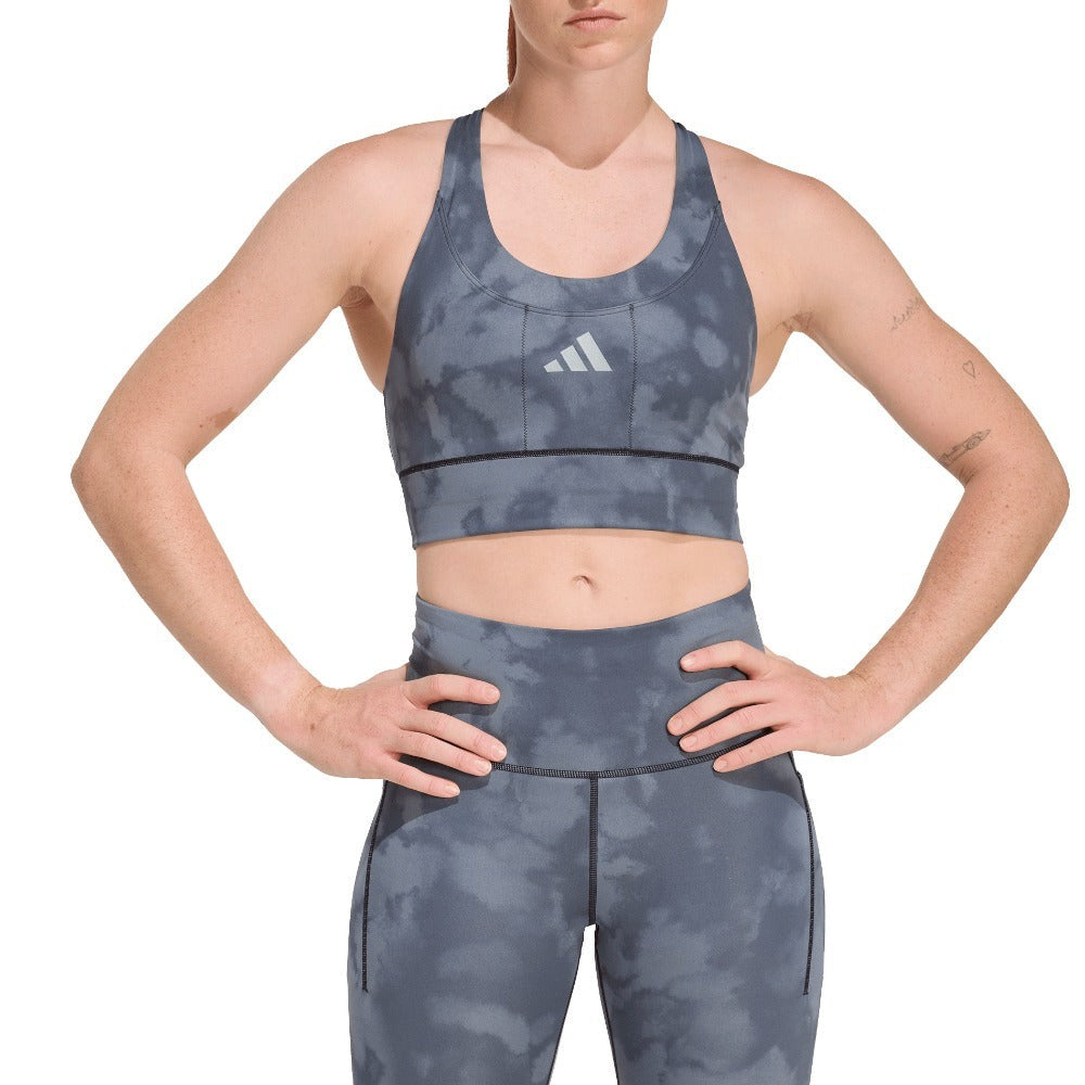 Adi365 Running Pocket Graphic Medium Support Bra