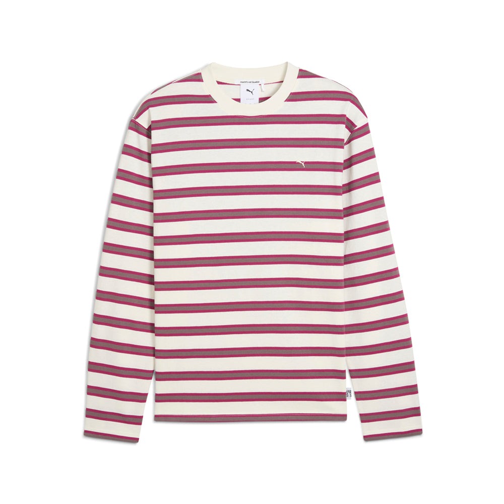 MMQ Striped Crew Neck Long Sleeve T-Shirt