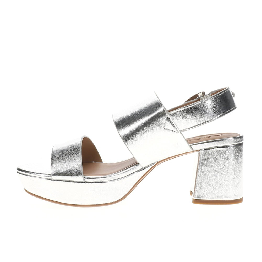 Camilia Metallic Block Heel Sandals